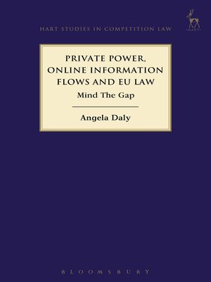 cover image of Private Power, Online Information Flows and EU Law